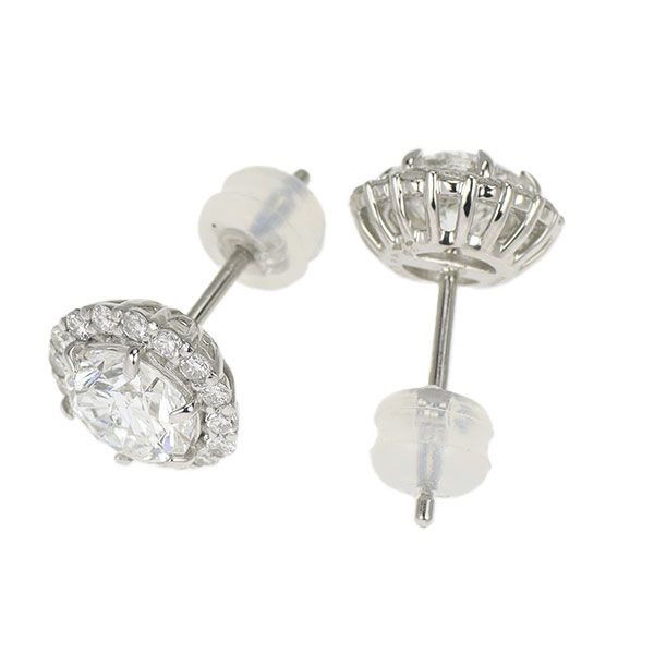 新品 Pt900/ Pt950 ダイヤモンド ピアス 2.07ct E/G I1 G D0.46ct  