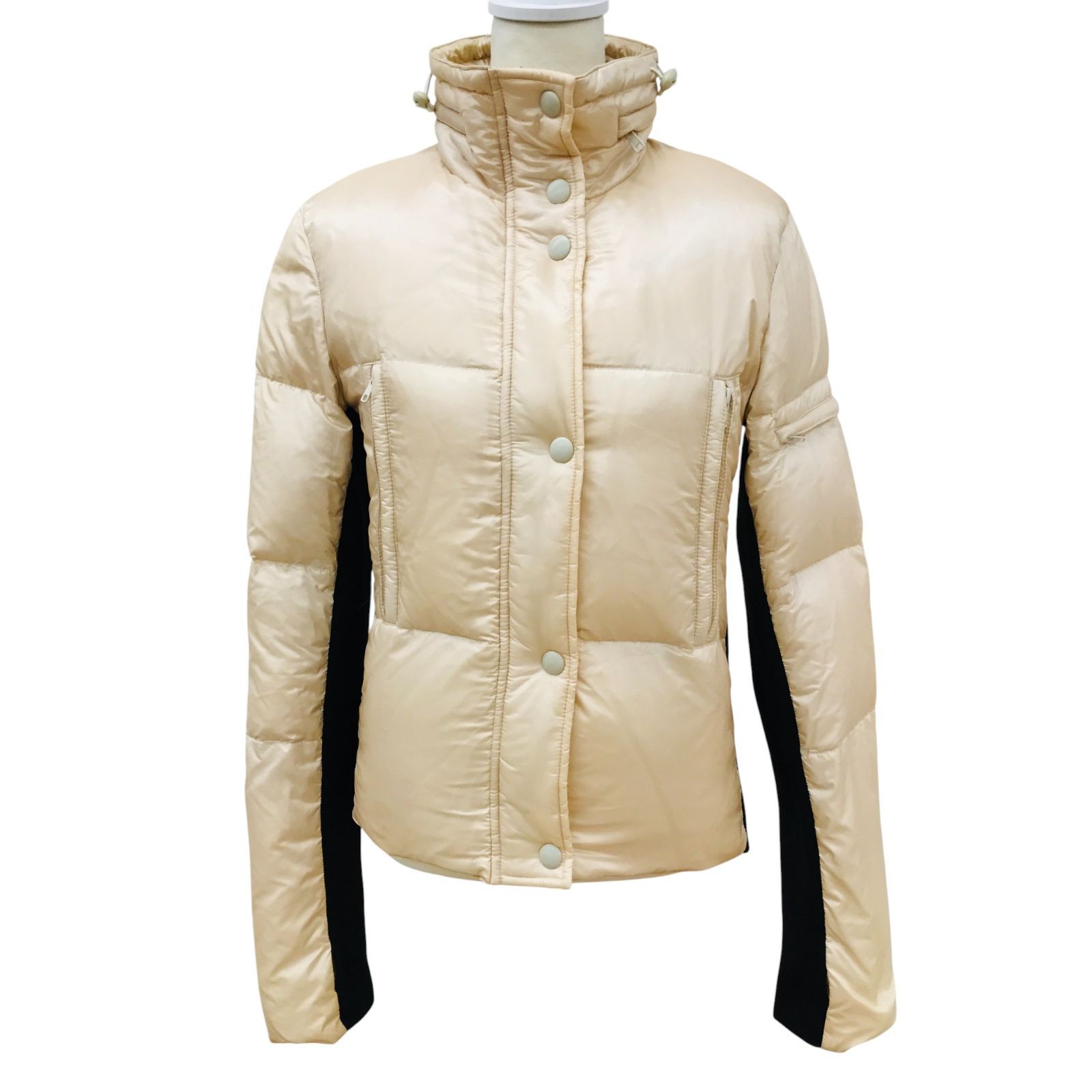 Z1461 JOSEPH ジョゼフ ダウンコート ベージュ×ブラック 異素材