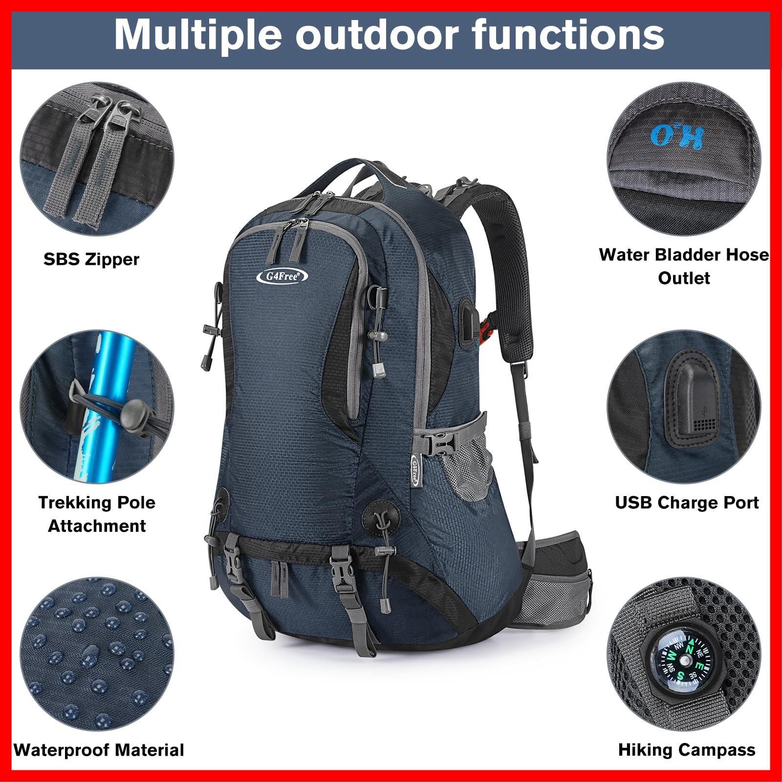 新着商品】[G4Free] 登山リュック 50l バックパック 大容量 レインカバー付き リュック メンズ 防水 多機能 ディバッグ 防災 アウトドア  キャンプ ハイキング - メルカリ