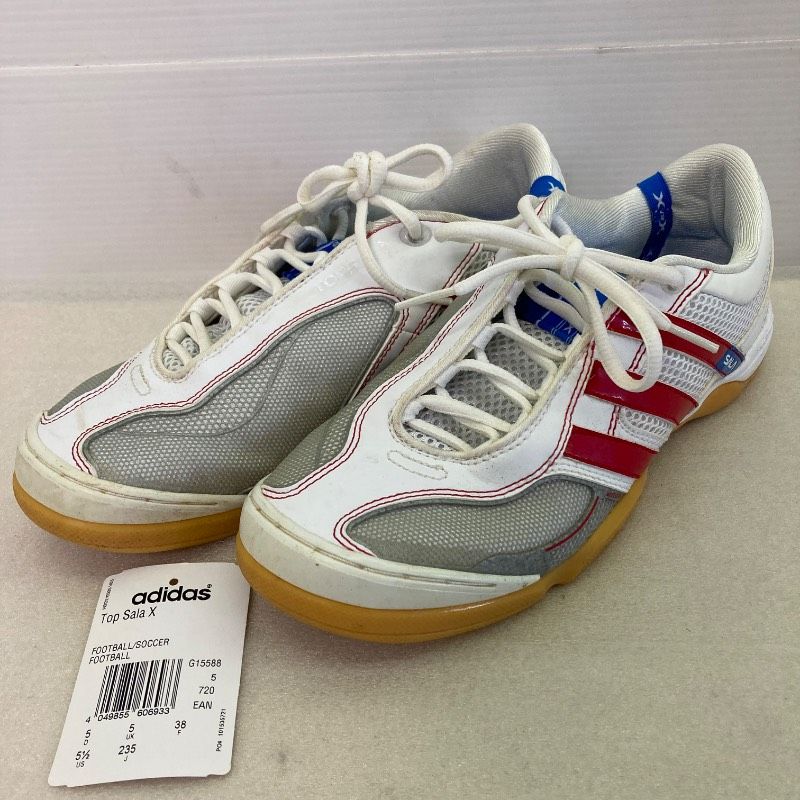 トップス sutaa 23.5㎝】adidas トップサラ X(ホワイト×レッド) G15588 スパイク