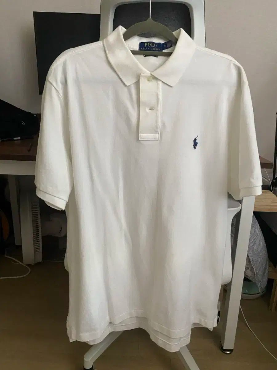 ポロ 半袖 ポロTシャツ 白 サイズ表示 M 実際 L