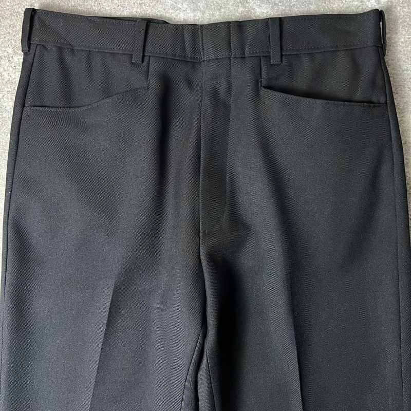 80s Levi's アクションスラックス スタプレ ブラック 黒 W33L30 80s Levis アクション スラックス パンツ 32 30 / 80年代 ビンテージ