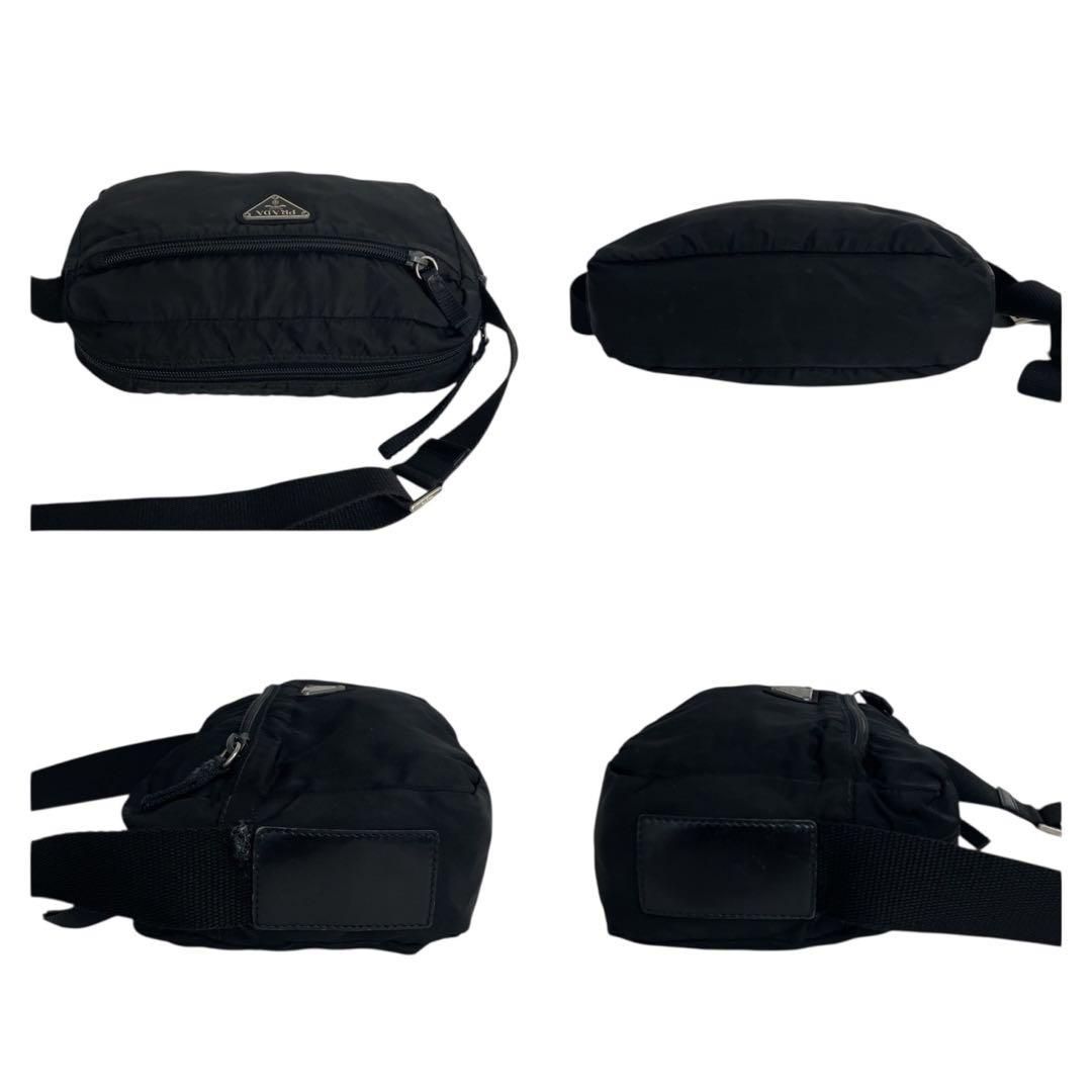 極美品　プラダ　三角ロゴ　ナイロン　黒　カメラバッグ　ショルダーバッグ　4620 価格交渉/質問大歓迎♪】極美品 PRADA プラダ カメラバッグ ショルダー