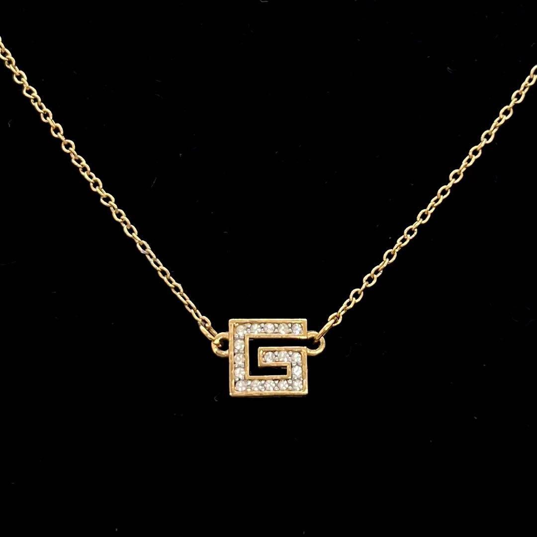135.ジバンシー ゴールドリンクネックレス GIVENCHY(ジバンシー) ネックレス ゴールドメッキ 【中古