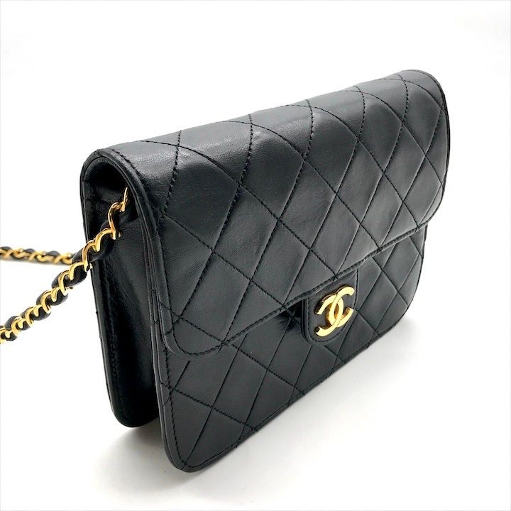 美品 CHANEL シャネル ココマーク ミニ マトラッセ ラムスキン プッシュロック チェーン ショルダー バッグ ブラック レディース a4916 美品 CHANEL シャネル ココマーク ミニ マトラッセ ラムスキン
