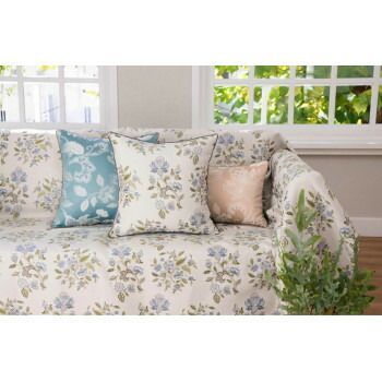 川島織物セルコン ミントン ハドンホール マルチカバー 200×250cm HV1220S B ブルー