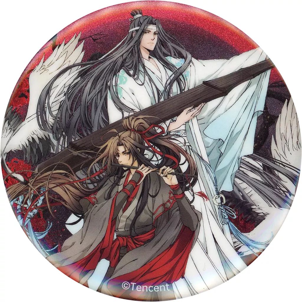 中古】バッジ・ビンズ 魏無羨＆藍忘機 4周年 晦明之上Ver. ラメ缶