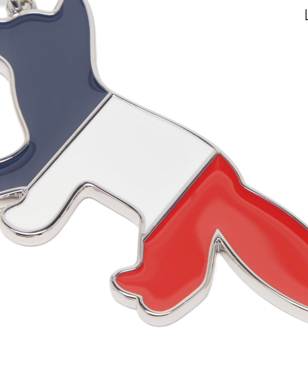 【正規品】Maison Kitsune トリコロール フォックス キーリング MAISON KITSUNE メゾンキツネ KITSUNE' トリコロール フォックス
