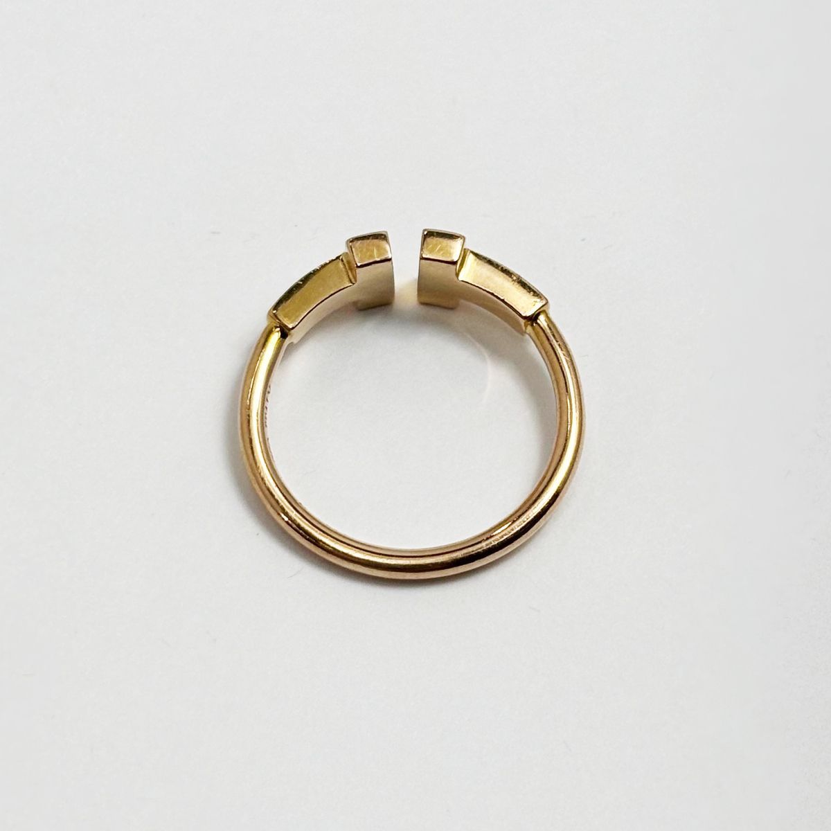 ティファニー Tワイヤー ダイヤ リング 750 ローズゴールド ティファニー T ダイヤモンド ワイヤー バンドリング ローズゴールド