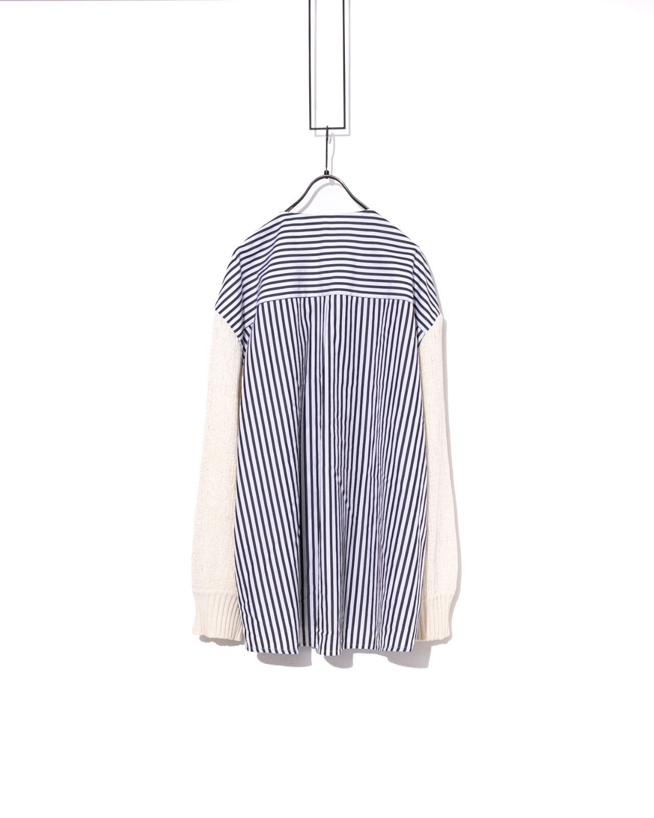 Licht Bestreben リヒトベシュトレーベン ニット切替シャツ