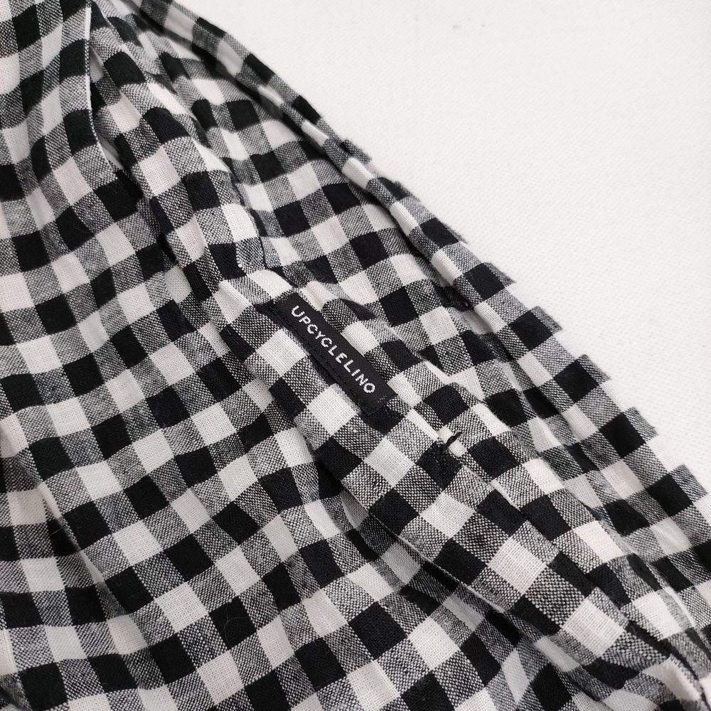 nest Robe UpcycleLino ギンガムチェックサロペット 01243-1089 サロペット 24SS ブラック ホワイト レディース ネストローブ 5-1001M♪ SIROKUMA-CORPORATION_COM