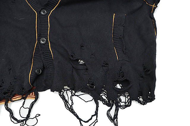 ダブレット doublet 25SS RECYCLE DENIM YARN CARDIGAN