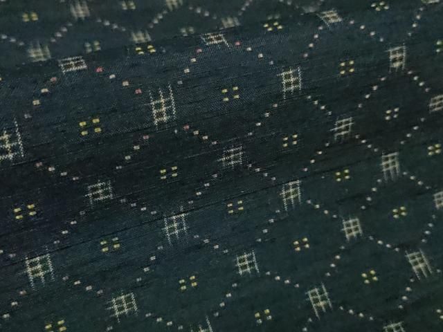 平和屋本店■極上　本場琉球　琉球花織　紬　手おり　大城永光作　証紙付き　逸品　DZAA6225kh5 平和屋本店□極上 本場琉球 琉球花織 紬 手おり 大城永光作 証紙付き