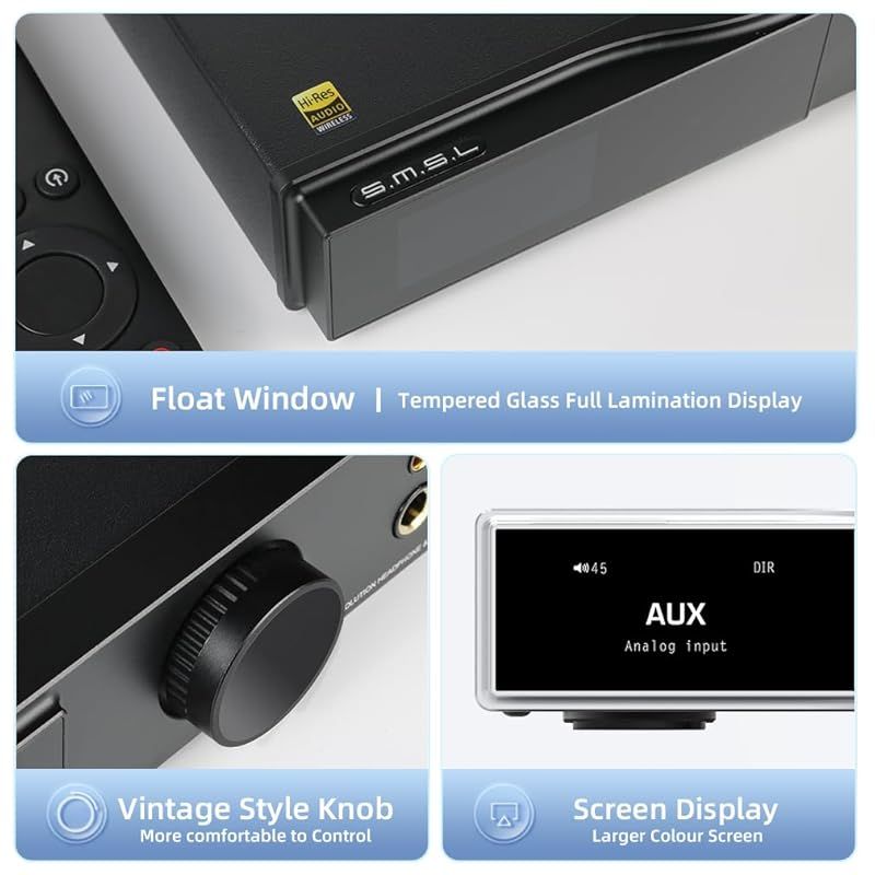 SMSL AO300/オールインワンDAC&スピーカーアンプ ヘッドホンアンプ Amazon.co.jp: SMSL AO300 オールインワンDAC アンプ MA5332MS