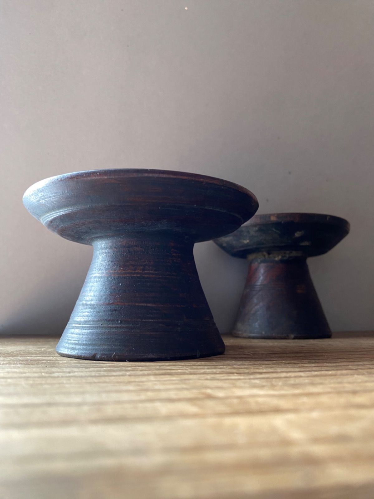 李朝祭器 木製高杯 アンティーク 骨董品 李朝祭器 李朝高坏 陶器高
