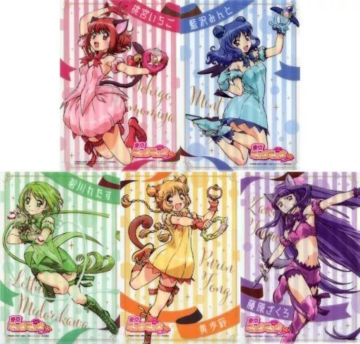 東京ミュウミュウ カフェ限定クリアファイル セット 東京ミュウミュウ」クリアファイル