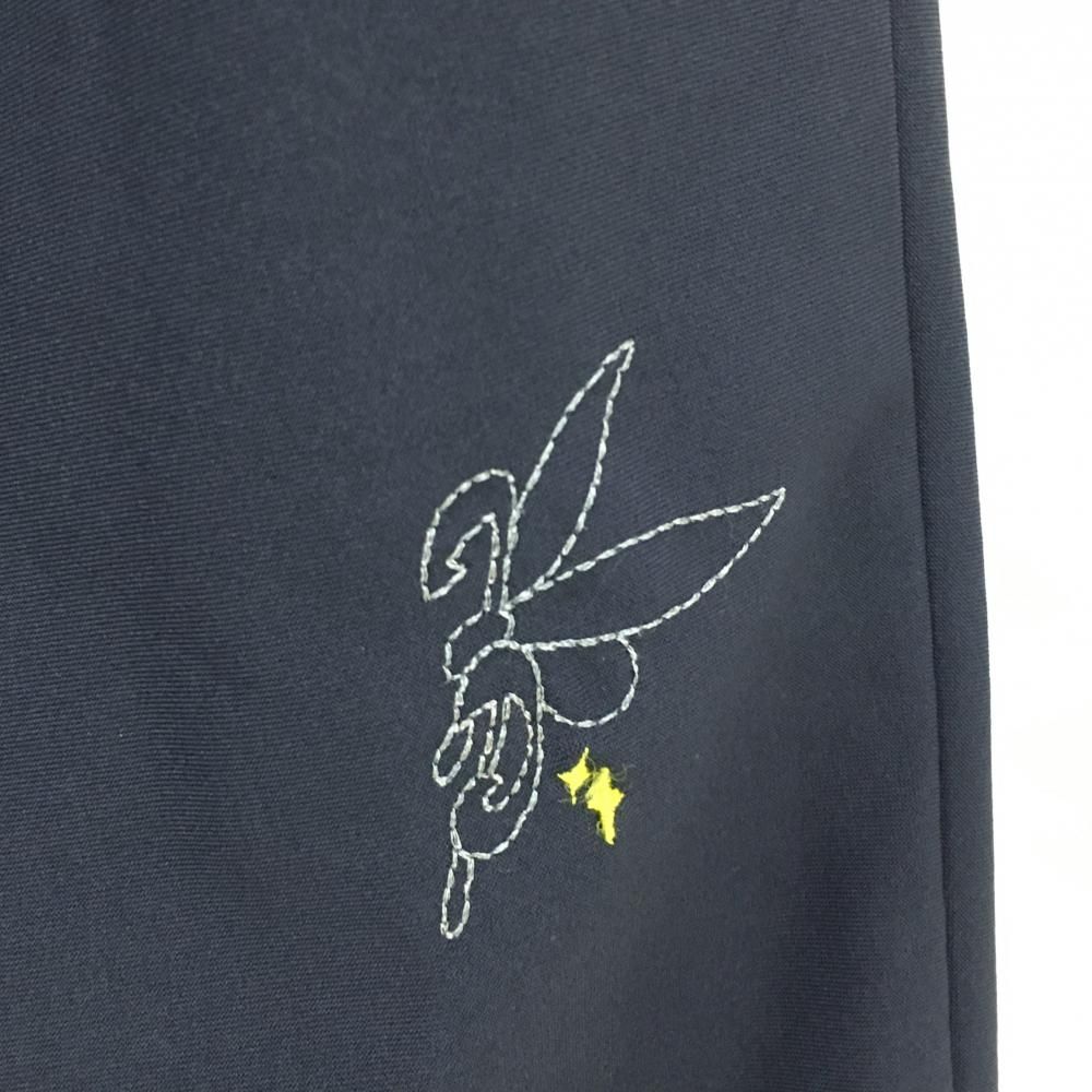 超美品】フェアリーパウダー ストレッチパンツ ネイビー ロゴ白 メンズ