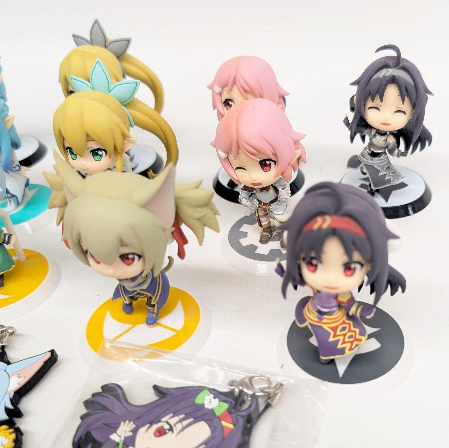 ソードアートオンライン　ちびきゅんキャラ 10体 ラバーキーホルダー まとめ売り ソードアートオンライン ちびきゅんキャラ 10体 ラバーキーホルダー