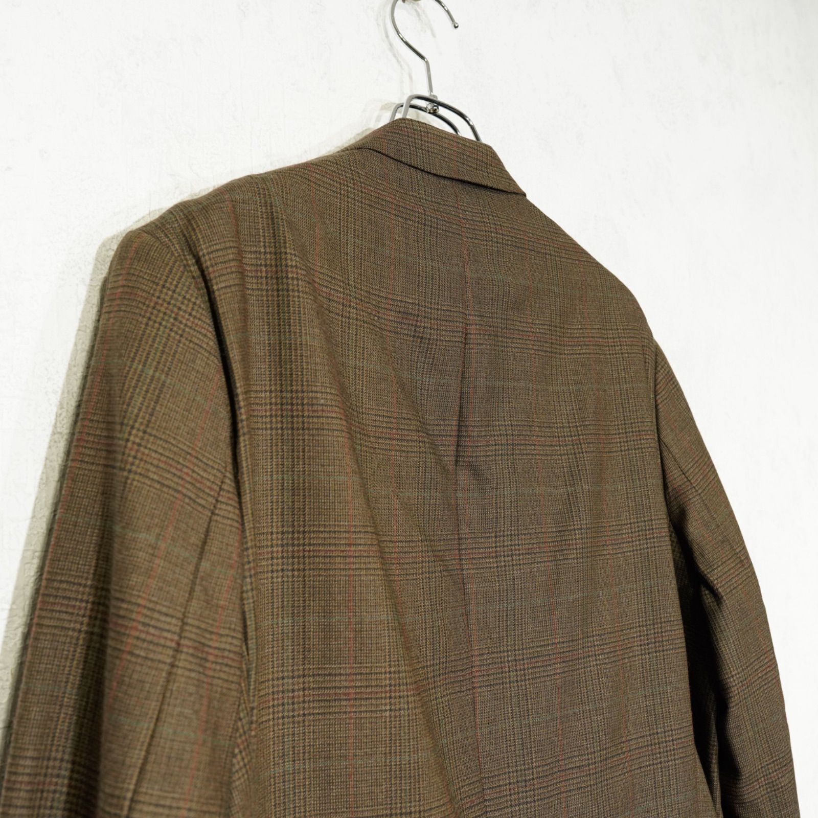 USA VINTAGE LAUREN RALPH LAUREN CHECK PATTERNED TAILORED JACKET 