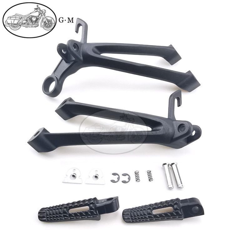 スズキ GSXR600 GSXR750 750 K8 K9 2008 2009 2010 用 バイク 二輪 リアフットレスト フットペグ ブラケットセット