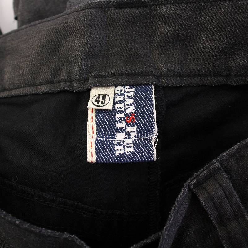 美品★ジャンポールゴルチエ 花柄 ストレッチ ハーフパンツ ハーフレギンス40 セール】【リンク】フラワー・ストライプ柄パイルハーフパンツ