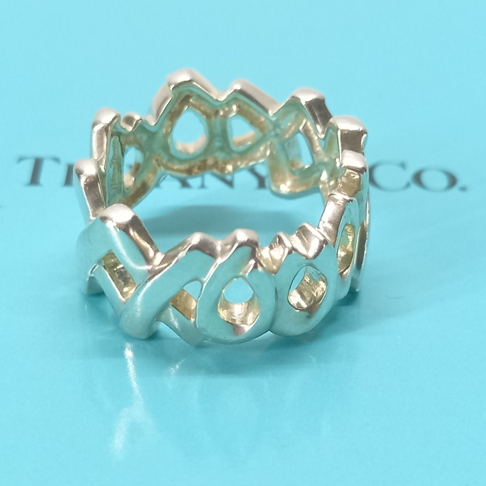 Tiffany ラブ&キス リング8.5号