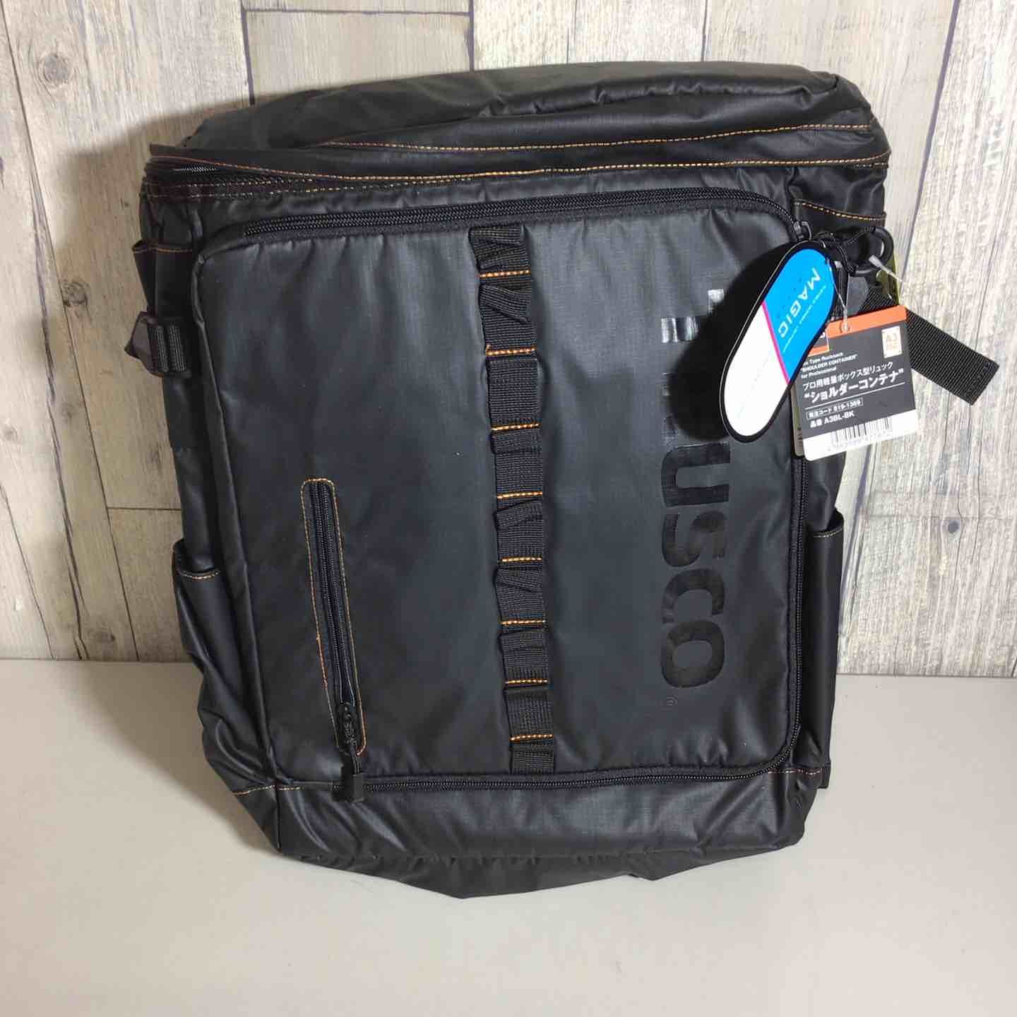 ♥品 TRUSCO プロ用軽量ボックス型リュック ショルダーコンテナ リュック A3BL-BK 黒 ブラック 戸田店