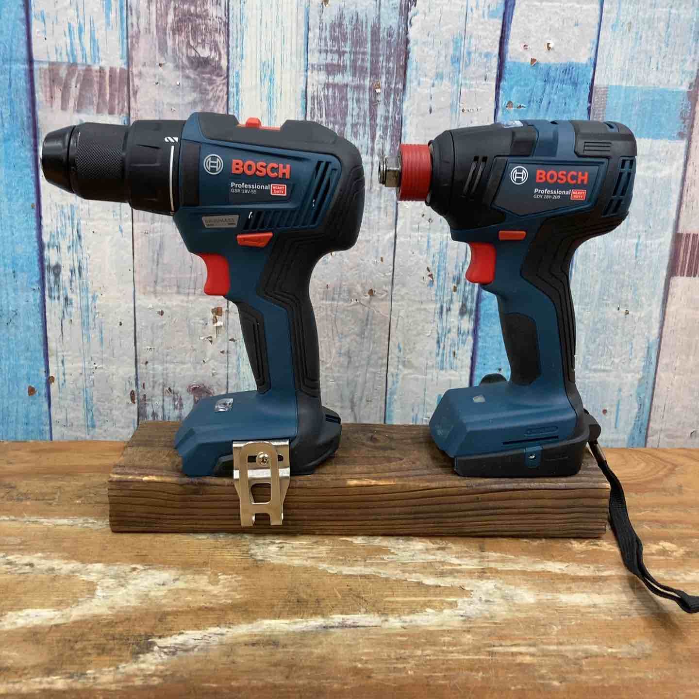 ボッシュ BOSCH コードレスインパクトドライバーインパクトレンチ兼用 GDX18V-200H コードレスドライバードリル GSR18V-55 コンボキット GDX18V200GSRN 青 柏店