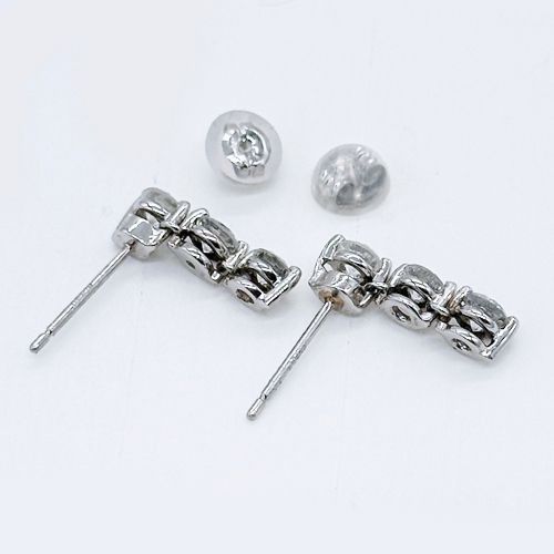 プラチナ Pt900 天然ダイヤモンド トータル 1.0ct スリー  