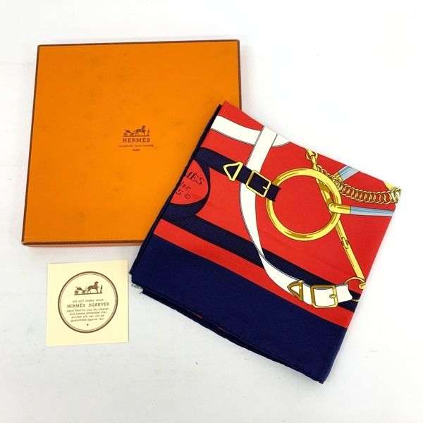 【美品・箱付き】HERMES エルメス カレ90 黄金の拍車 スカーフ HERMES カレ90 Eperon d'or 黄金の拍車 スカーフ 美品 箱付き