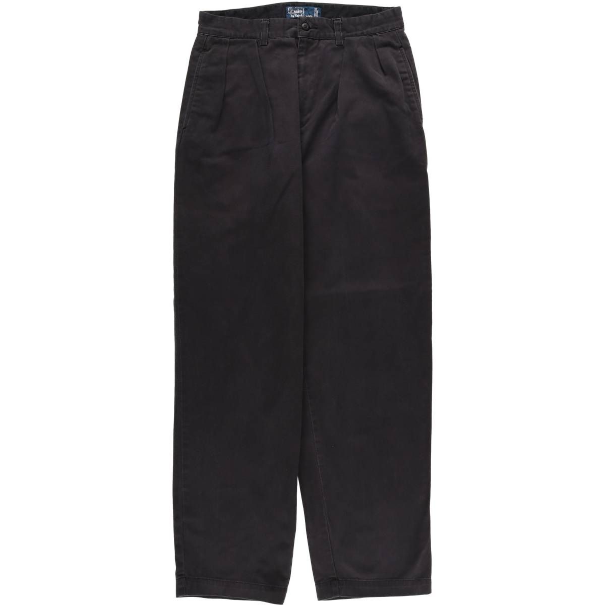 古着 ラルフローレン Ralph Lauren POLO by Ralph Lauren ANDREW PANT ツータック チノパンツ メンズw32相当|eaa557076