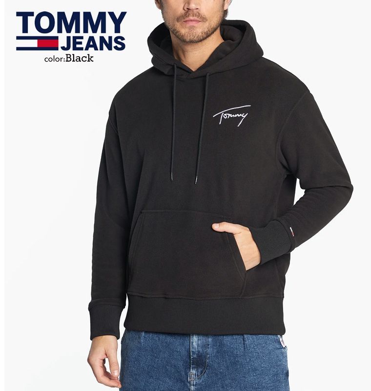 海外限定  JEANS トミージーンズ フリースフーディ男女兼用 海外限定 TOMMY JEANS トミージーンズ フリースフーディ男女兼用