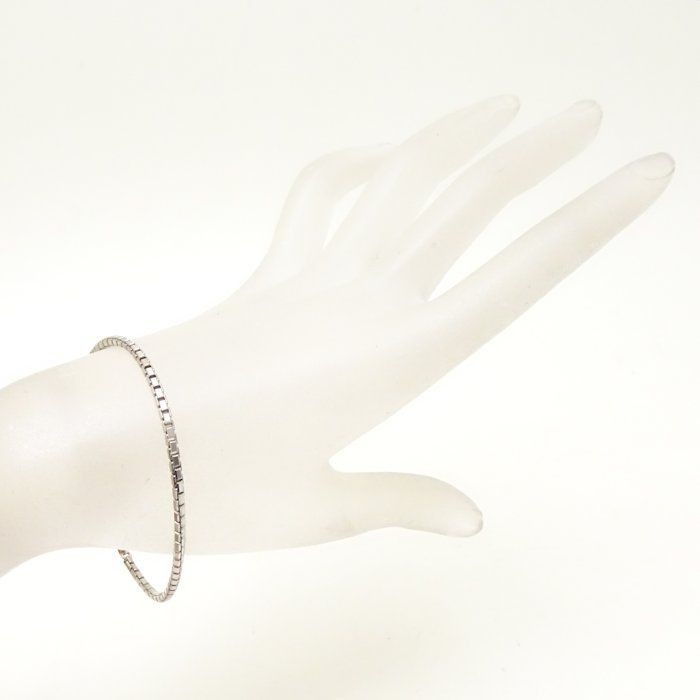 CARTIER カルティエ タンクチェーン ブレスレット K18WG ホワイト