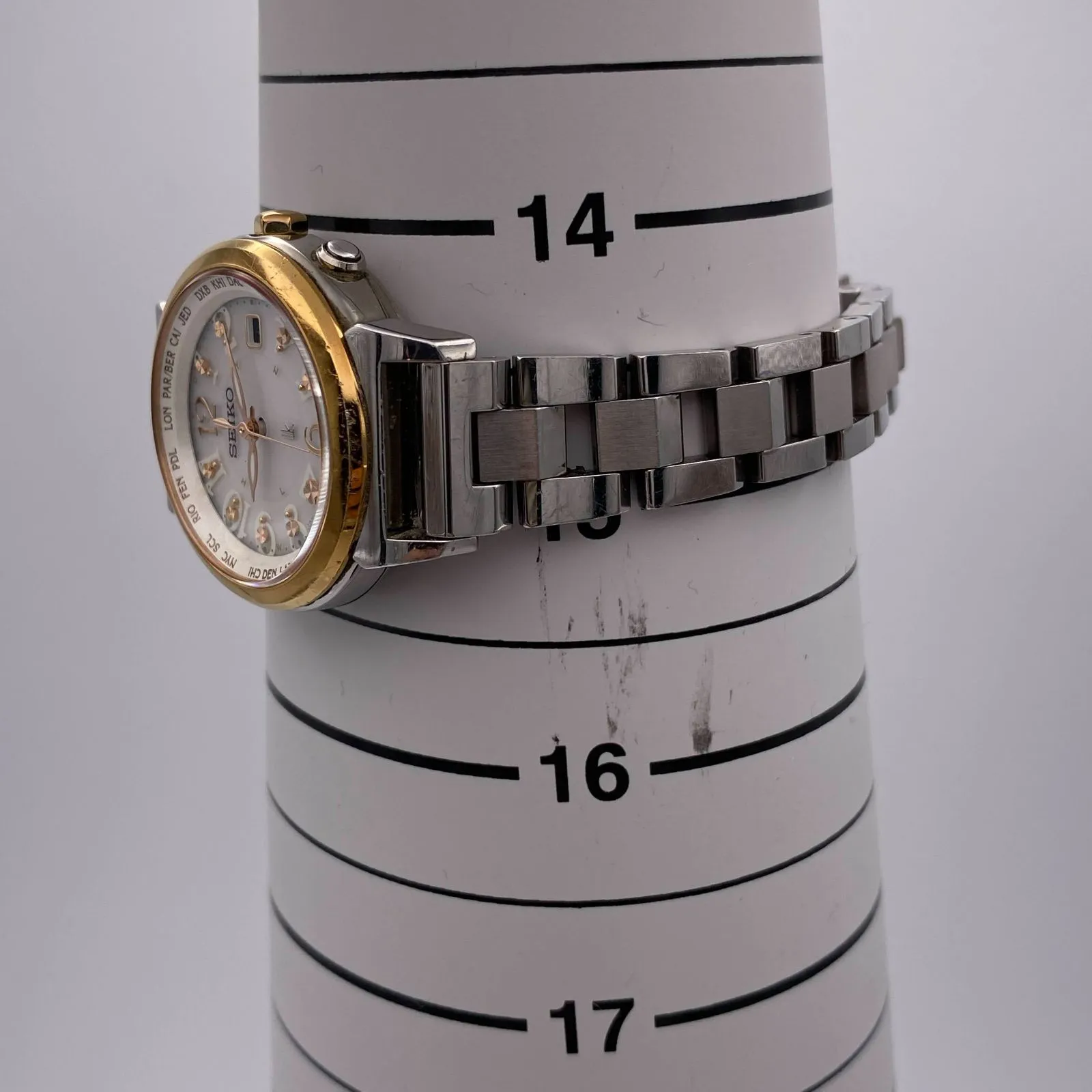 ののの時計_レディース【美品】SEIKO ルキア 1B25-0AA0 レディース腕時計 コンビ