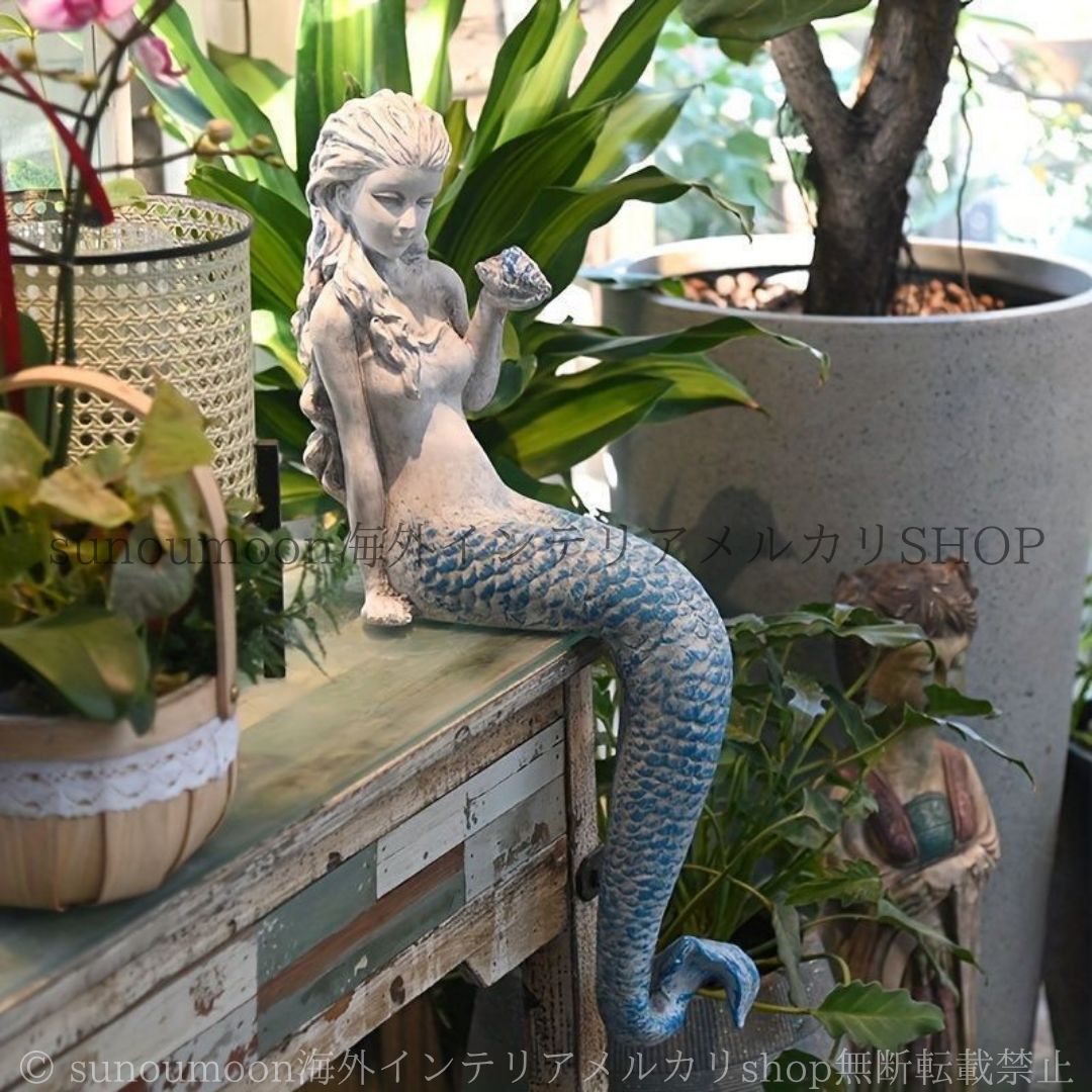 人魚 マーメイド ビンテージ 木彫り オブジェ アート 置物 化物 こけし 民芸 人魚 マーメイド ビンテージ 木彫り オブジェ アート 置物 化物