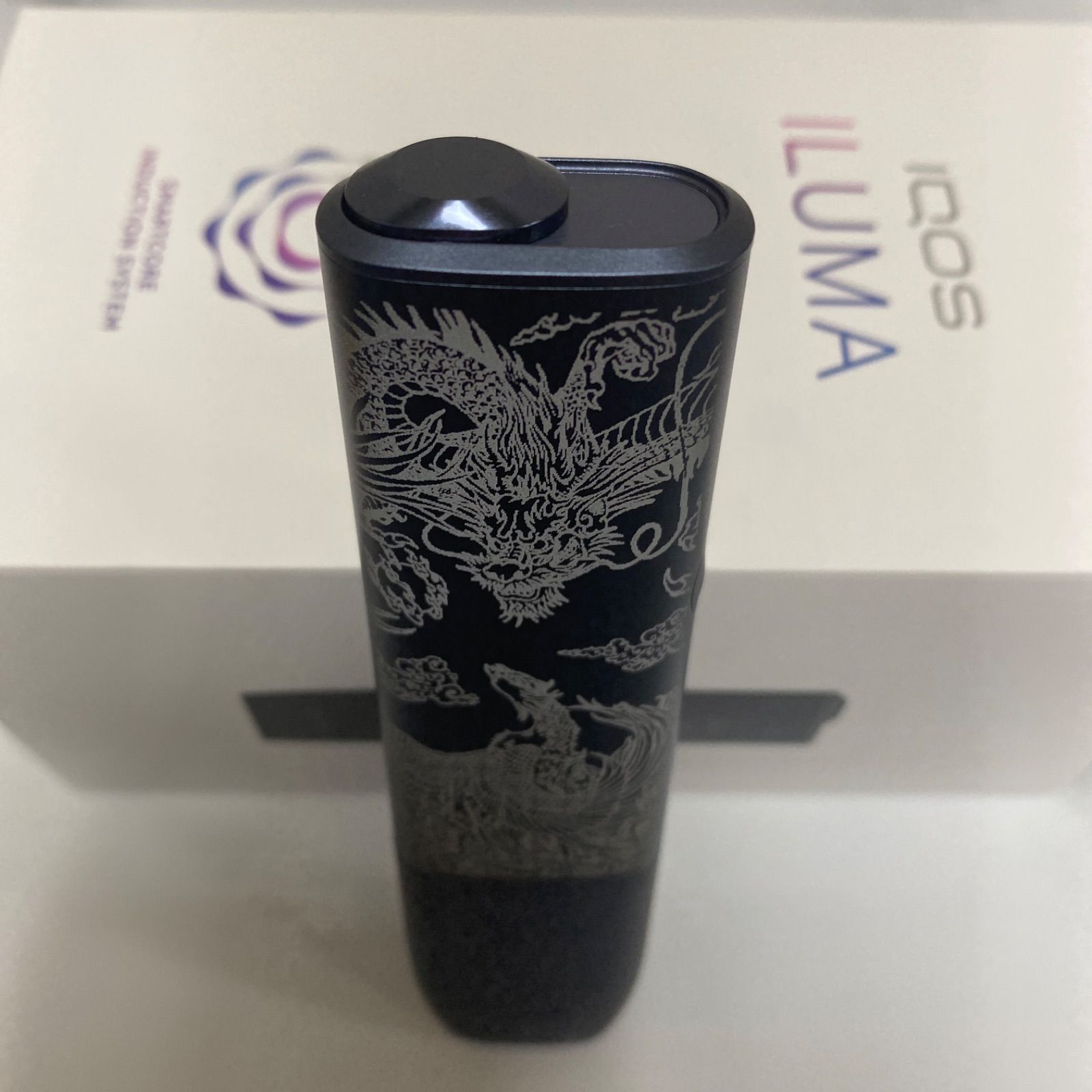 iQOS ILUMA ONE アイコス イルマ ワン レーザー加工 龍 鳳凰 鯉 滝登り