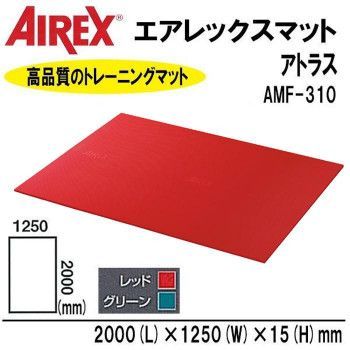AIREX R エアレックス マット リハビリ トレーニングマット 波形パターン アトラス AMF-310 レッド