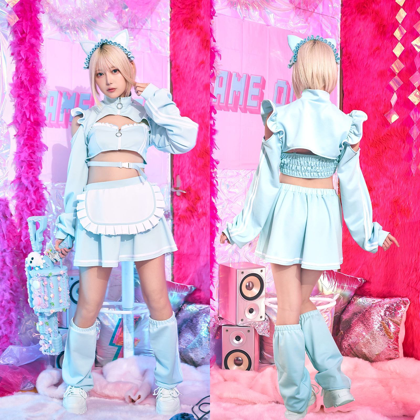 メイド 服 コスプレ衣装 ギンガム猫 クリアストーン Amazon.co.jp: クリアストーン(Clearstone) リリカルパレット
