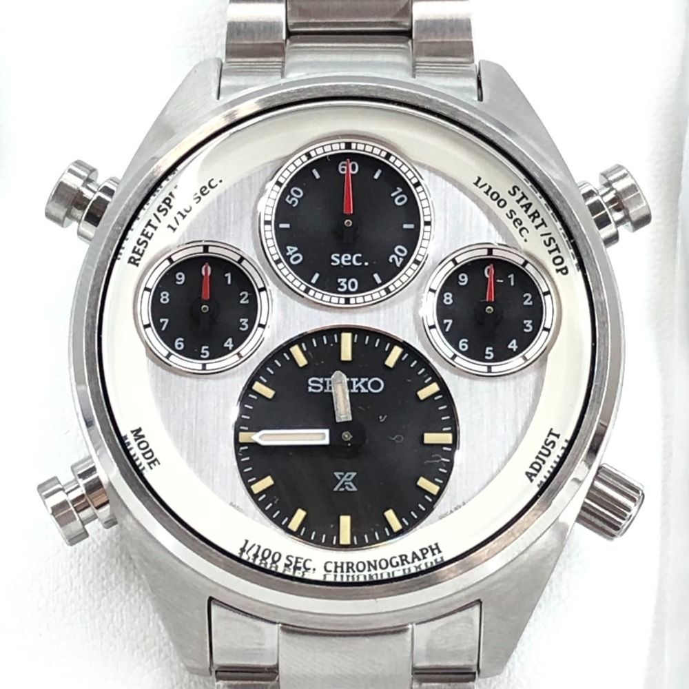 05w05358 セイコー SEIKO  プロスペックス スピードタイマー  ソーラークロノグラフ  110周年記念限定  シルバー  メンズ  腕時計  SBER009   【中古品】