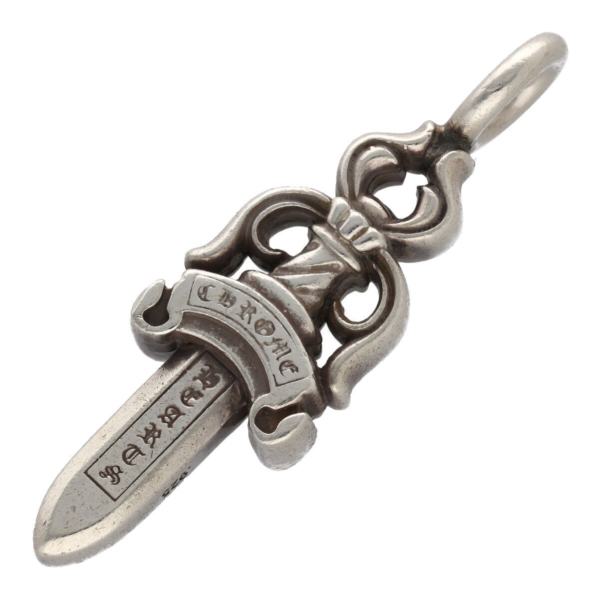 CHROME HEARTS クロムハーツ ダブルダガー SV925 シルバー ネックレス ペンダント トップ チャーム 25015548 RS