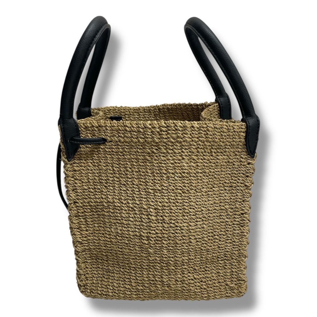 アウターサンセット　かごバッグ　バスケット　アバカ　ブラック　辺見えみり OUTERSUNSET（アウターサンセット）の「abaca basket bag mini
