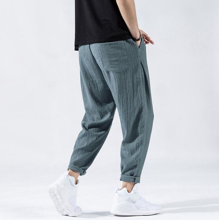 ひんやりジョガーパンツ メンズ ボトムス サルエルパンツ 接触冷感 薄手 涼しい スポーツ 速乾 イージージョガーパンツ 夏 涼しい