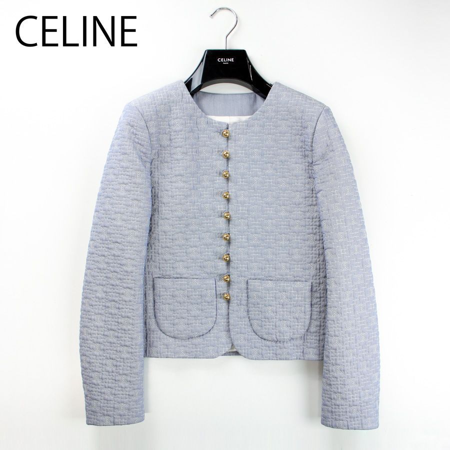 商品 セリーヌ CELINE 2V65S128X コットンノーカラージャケット