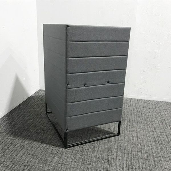 パネル付きデスク 個別ブース 集中ブース 引出し無 アスプルンド グレー