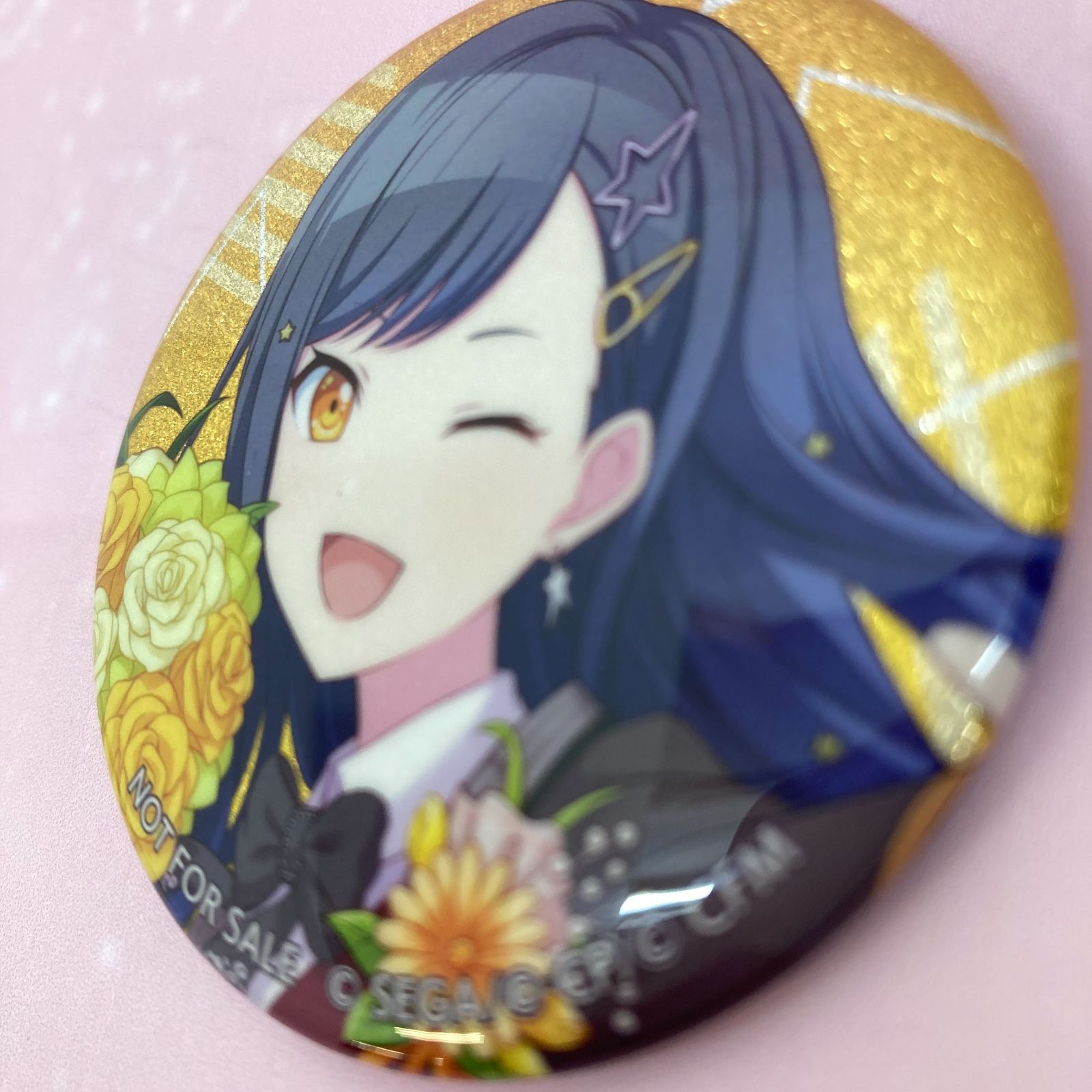 広店】白石杏 （飛び入りダンサー) グリッター缶バッジ イベント 