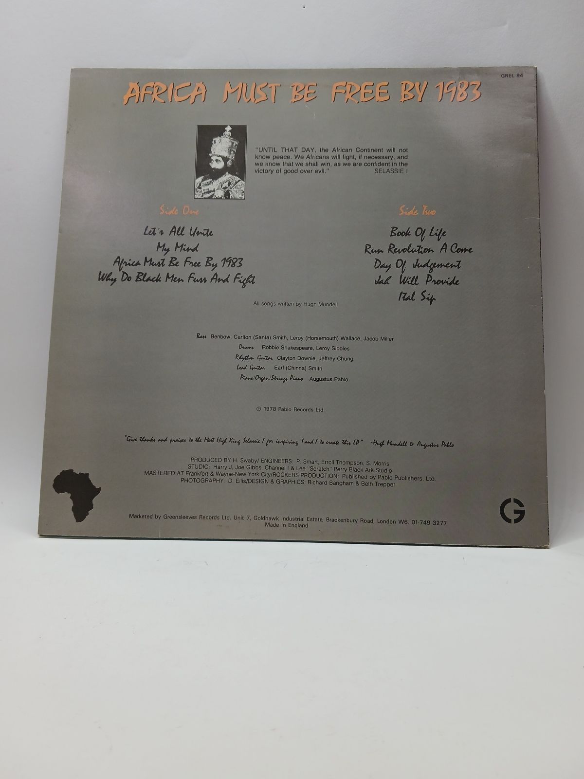 HUGH MUNDELL レコード 仏7” Hugh Mundell Jah Says The Time Has Come / Chapter 4
