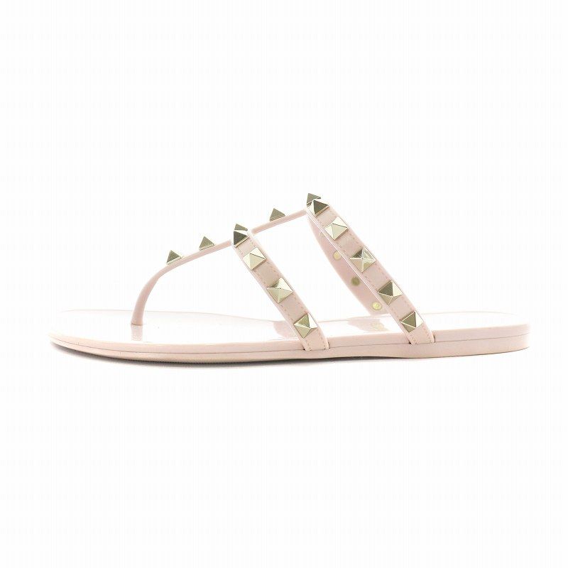 お買い得！！★ Valentino ★ Vロゴ ラバー トング サンダル VALENTINO ロックスタッズ ラバー トングサンダル レディース