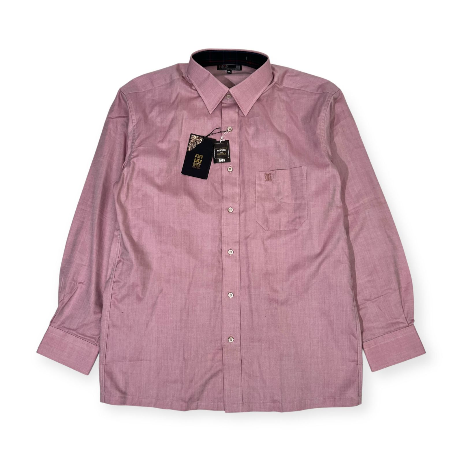 新品 未使用 タグ付き DAKS ダックス 長袖シャツ M/ピンク 系 メンズ