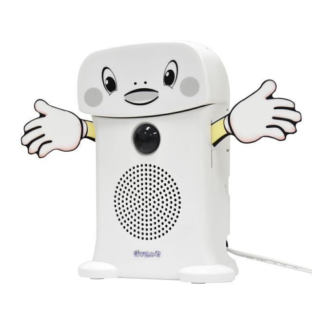 呼び込み君 ビューサインmini無 POP LEDなし 顔付 販促 店内 音声販促ツール 告知 人感センサー IC 録音 群馬電気 MC F 06 売場 スーパーマーケット 売場でよく聞く ポポーポポポポ 代引き可