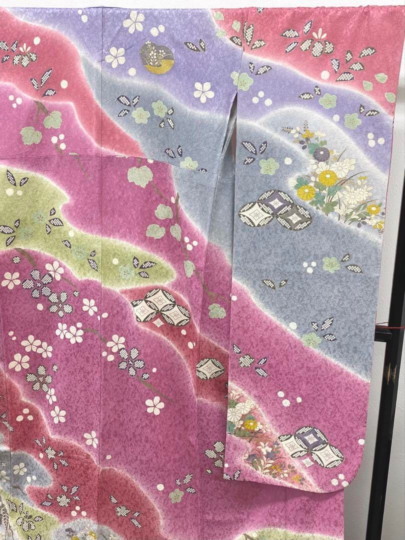 振袖 豪華 銀通し 金駒 金彩 紋意匠 身丈170cm MO2666 - メルカリ